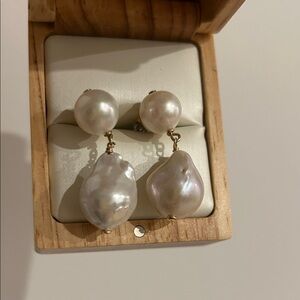 Elegant Freshwater Pearl Drop Earrings